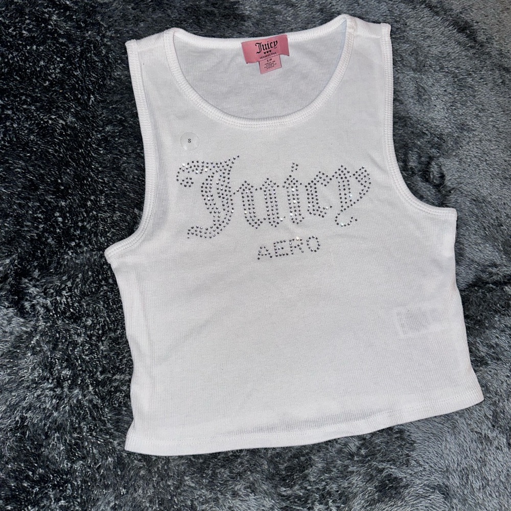 Aero x Juicy Couture rhinestone top